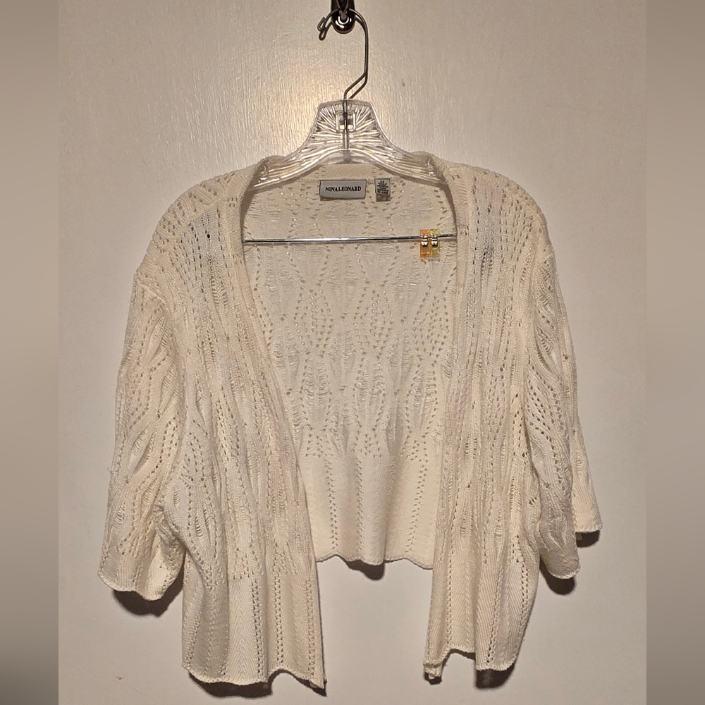 Soft White Sweater 2X